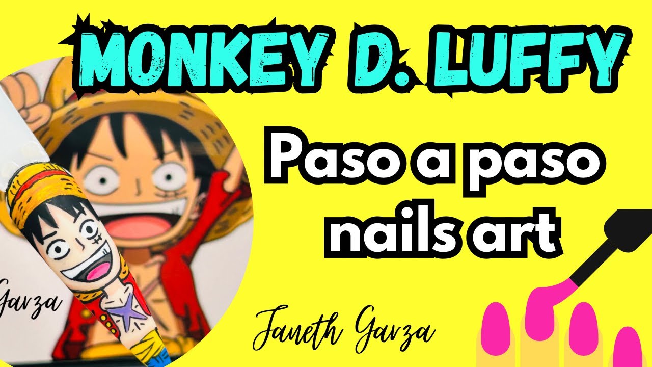 Monkey D. Luffy pasó a paso nails art