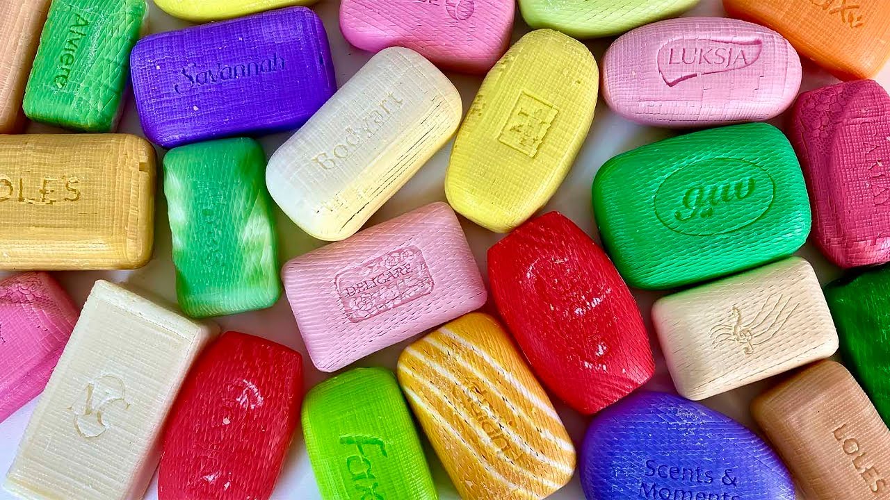⭐ASMR ⭐ Cutting Soap Cubes. Soap diamonds. Carving soap. Satisfying video.