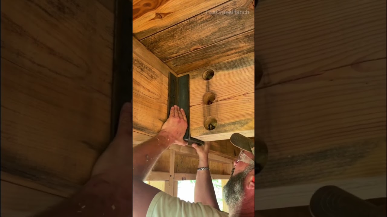 DIY beam bracket #welding #welder #metalwork #beam #diy #fyp #reels #viral #farmlife #homestead