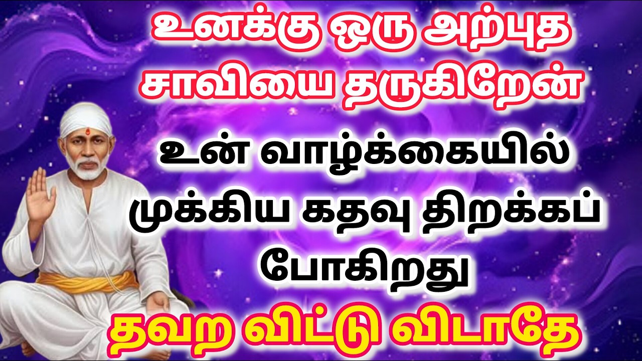 என்ன வேண்டும் உனக்கு / shirdi saibaba advice in tamil #sailovelyvedham