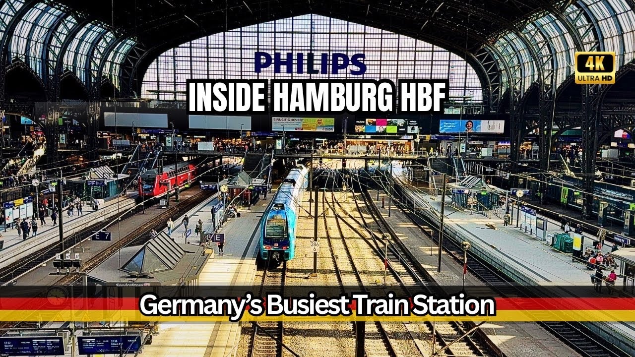 Hamburg Hbf Walking Tour & Train Spotting | Germany’s Busiest Train Station [4K]