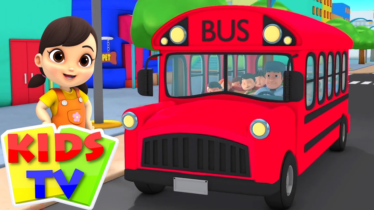 Wheels on The Bus in Bengali, বাসে চাকা, Haan Haan Gaan + Bangla Cartoon Kids Rhymes