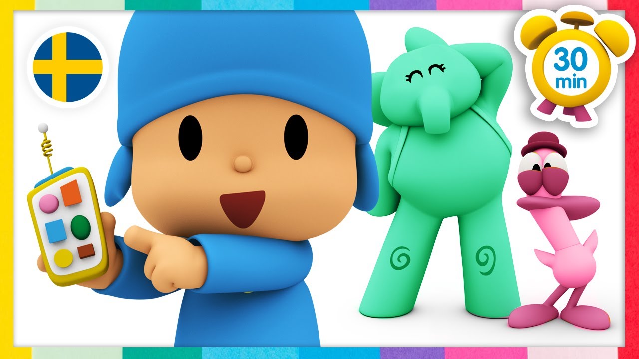 Lär dig färger - Färg min värld! | POCOYO på Svenska | Teckningar för barn