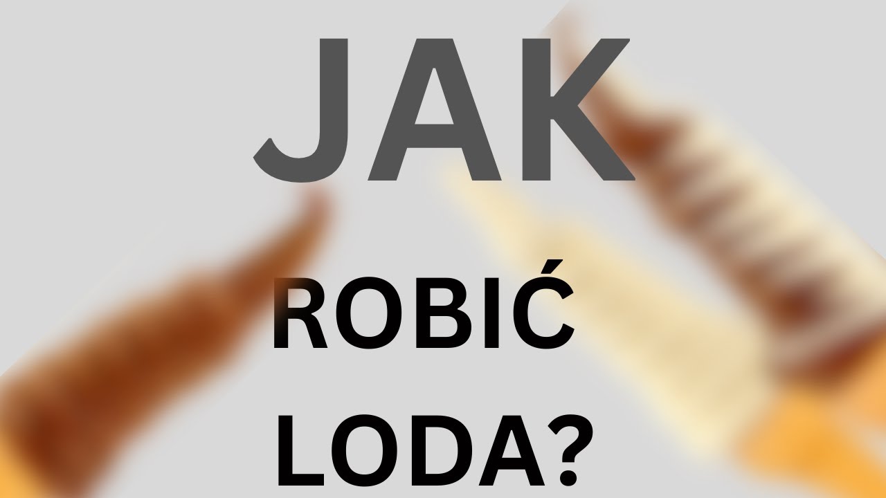 Jak ROBIĆ LODA? tutorial