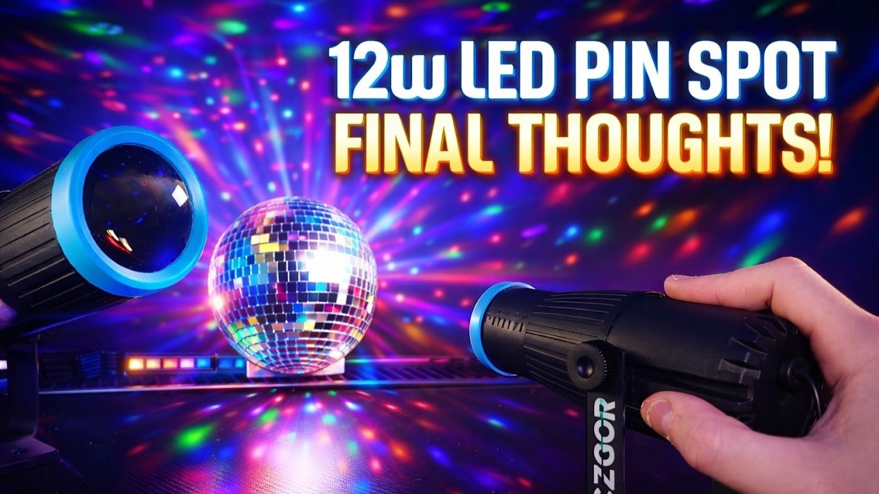 12W LED Pin Spot Review &mdash; Is This the BEST Cheap Disco Ball Light?