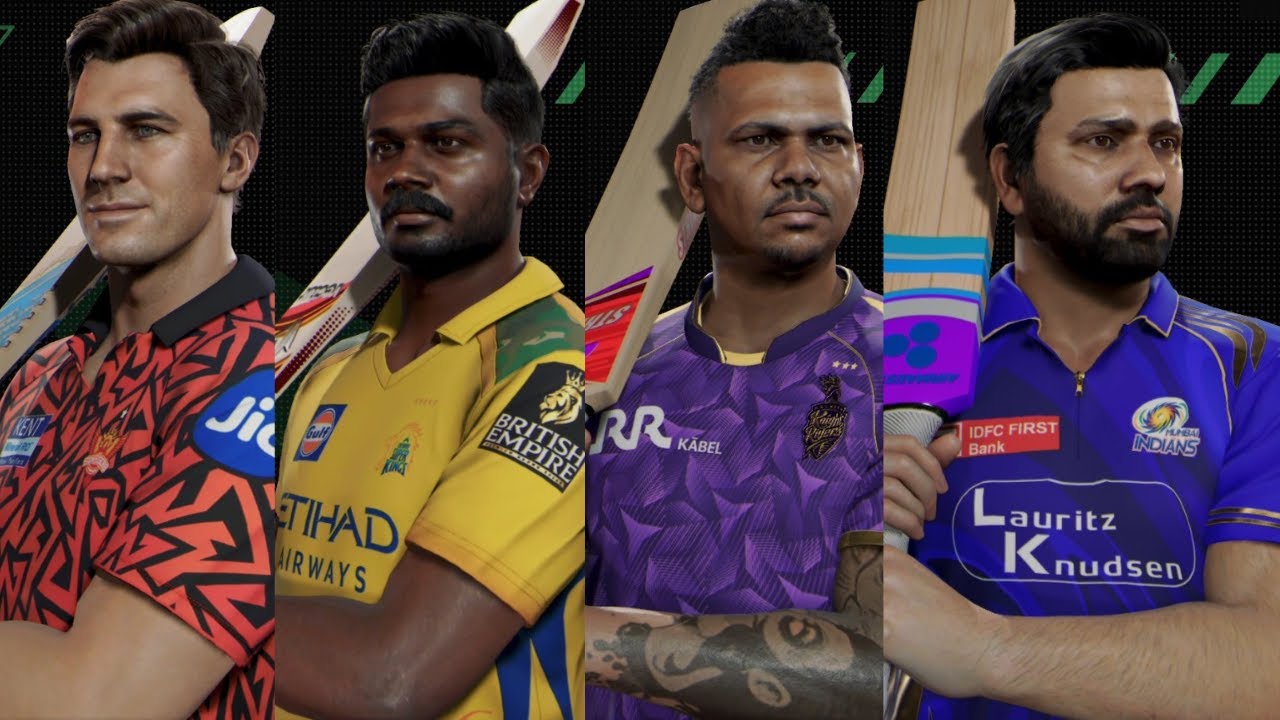 Cricket 26 All IPL players | Full IPL 2026 rosters and playfaces