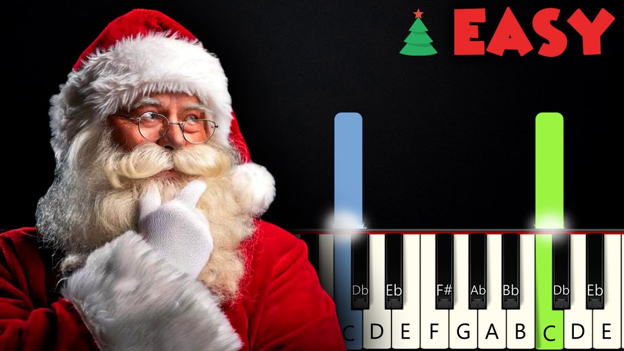 Santa Claus Is Coming To Town | EASY PIANO TUTORIAL + SHEET MUSIC by Betacustic