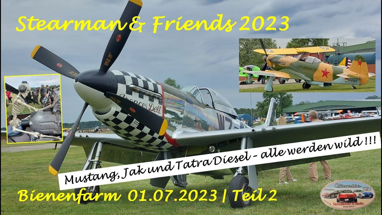 Stearman & Friends 2023 Bienenfarm bei Berlin Teil 2 | Wilde Fliegerei am Himmel über Brandenburg