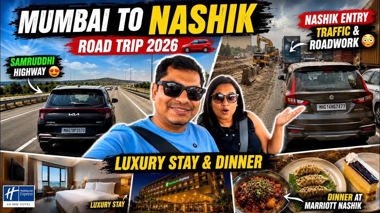 Mumbai to Nashik Road Trip 2026 🚗 | Samruddhi Highway, Nashik Traffic & Luxury Stay