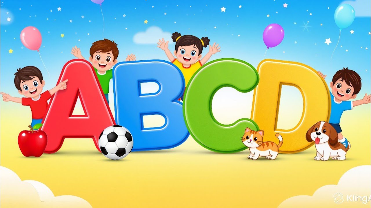 ABC Learning for Kids | A for Apple 🍎 | Alphabet Song & Phonics | Preschool Learning
