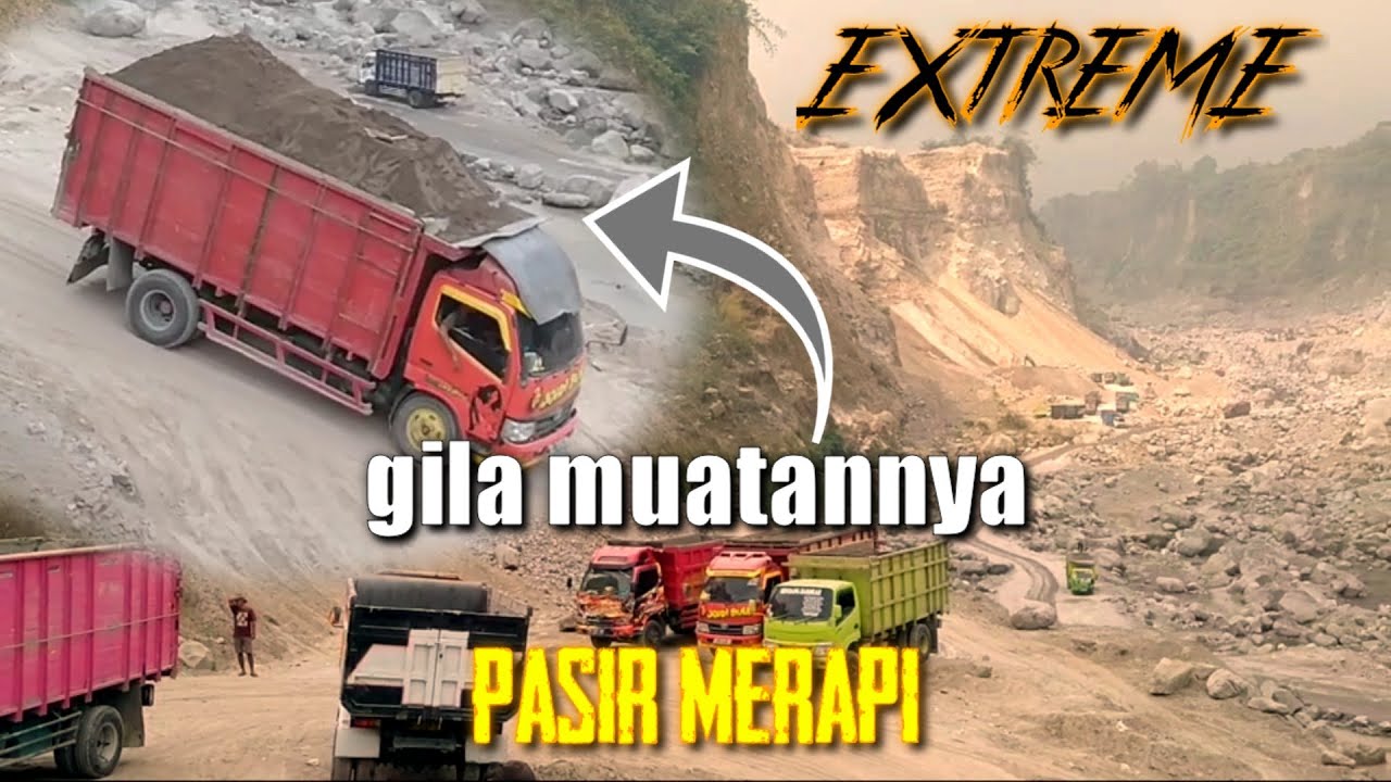Dump truck Merapi, tambang pasir Merapi