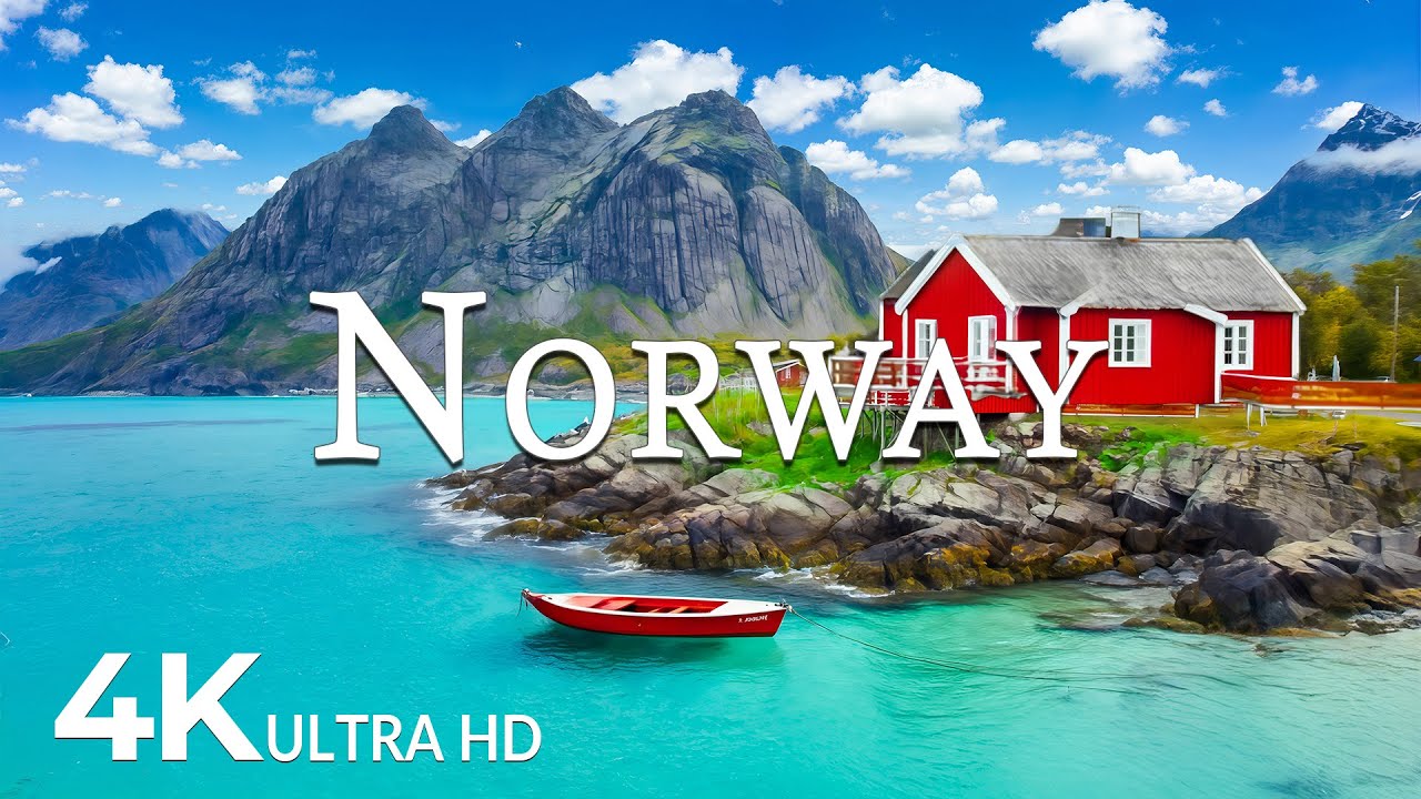 FLYING OVER NORWAY (4K UHD) – Soothing Music Along With Beautiful Nature Video - 4K Video ULTRA HD