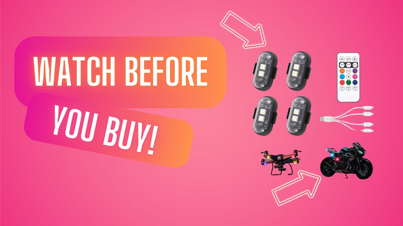 MUST WATCH REVIEW 4PCS Wireless LED Strobe Lights with Remote Control