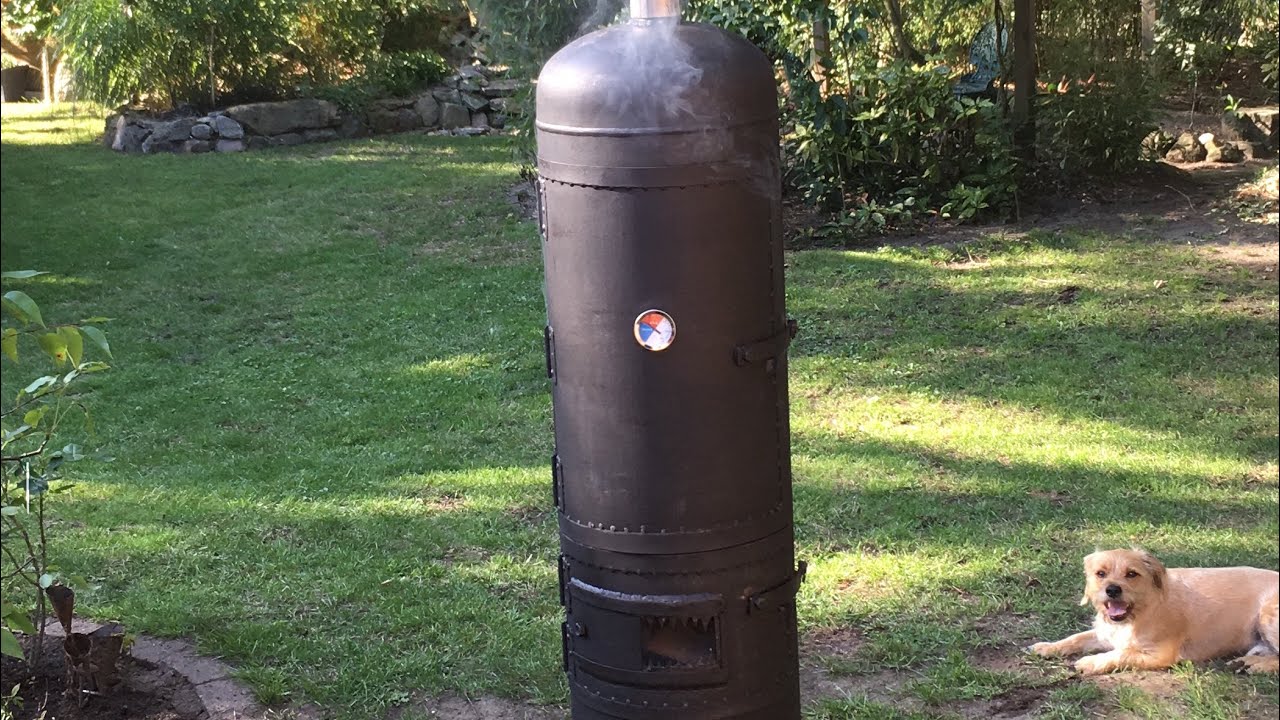 Smoker Selber Bauen Propangas Flasche  This is how i built my smoker for meat ...