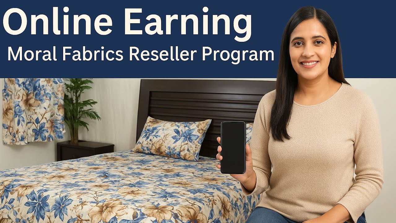 Online Earning Kare Moral Fabrics k sath Monthly 50000 Bedsheets Resellers Program 