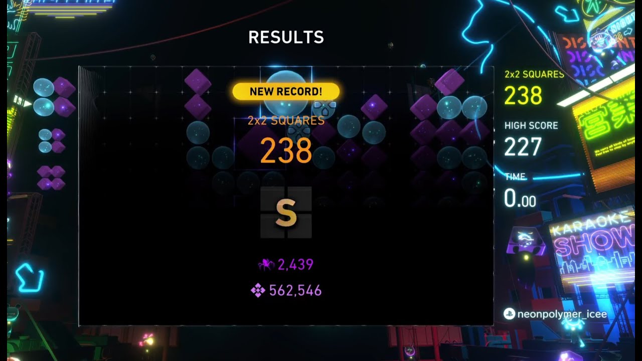 Lumines Arise - S-RANK -  Time Attack 180 (238 Squares) - Lumines Arise