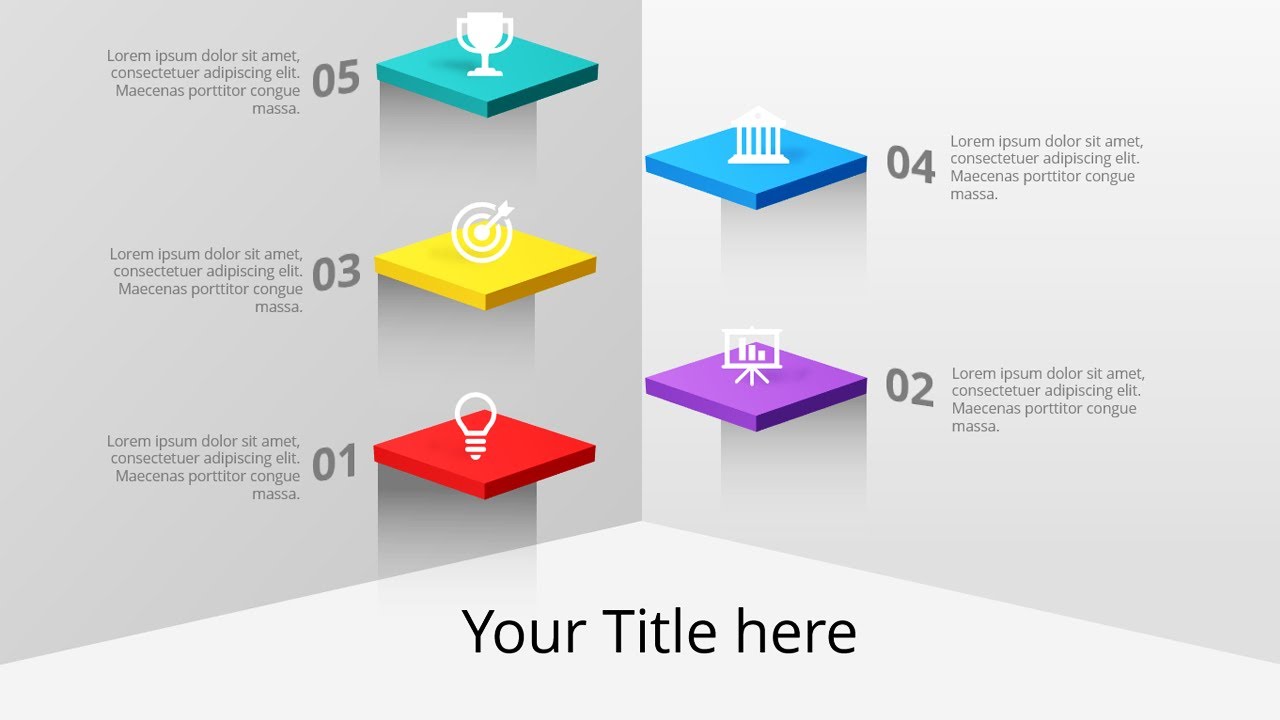 Step by Step 3D Levels Slide in PowerPoint