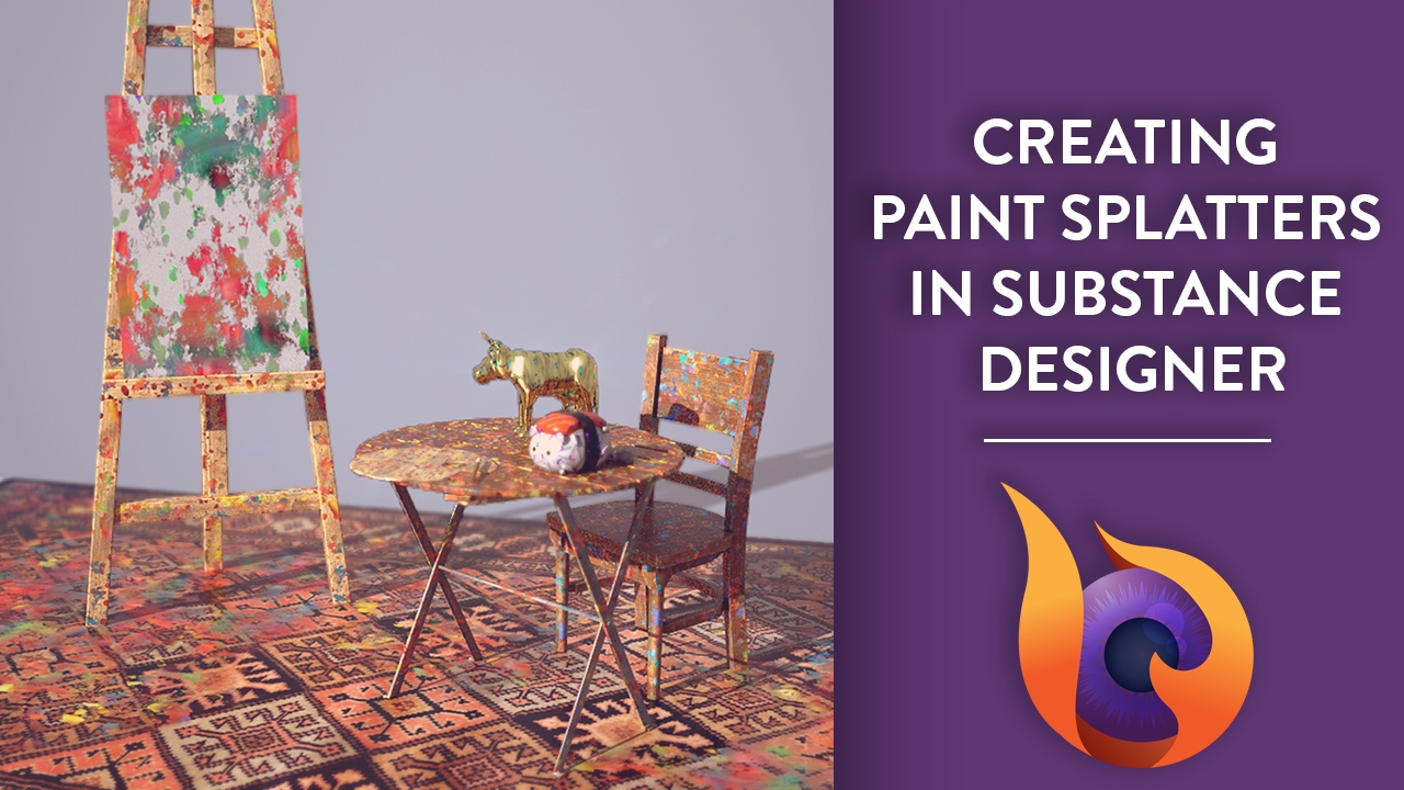 Creating Paint Splatters in Substance Designer | TimefireVR