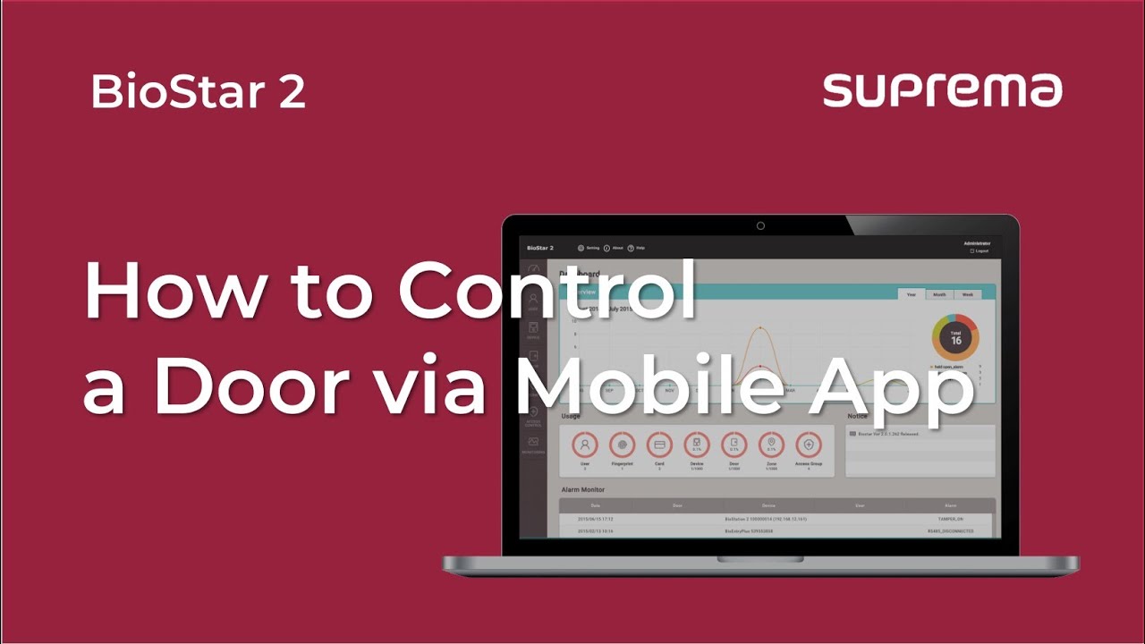 [BioStar 2] Tutorial: How to Control a Door via Mobile app l Suprema