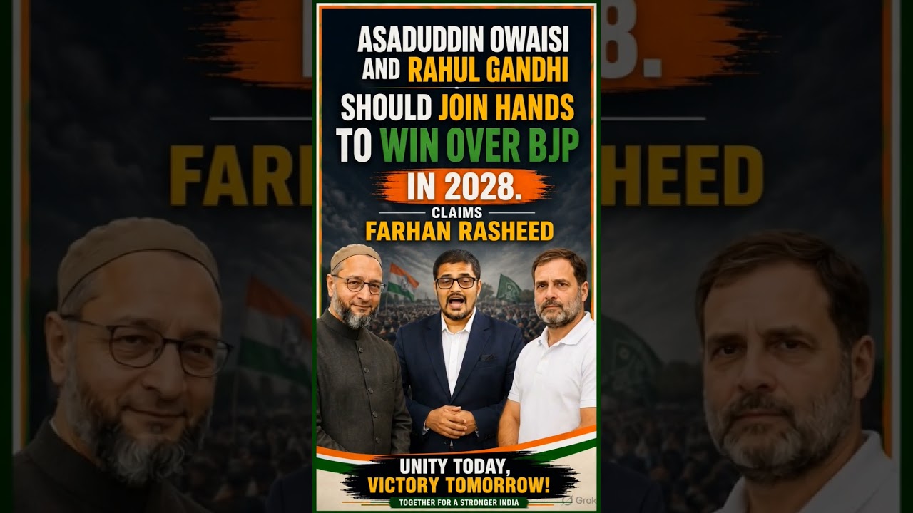 Asaduddin Owaisi & Rahul Gandhi United Against BJP in 2028? #asaduddinowaisi #rahulgandhi