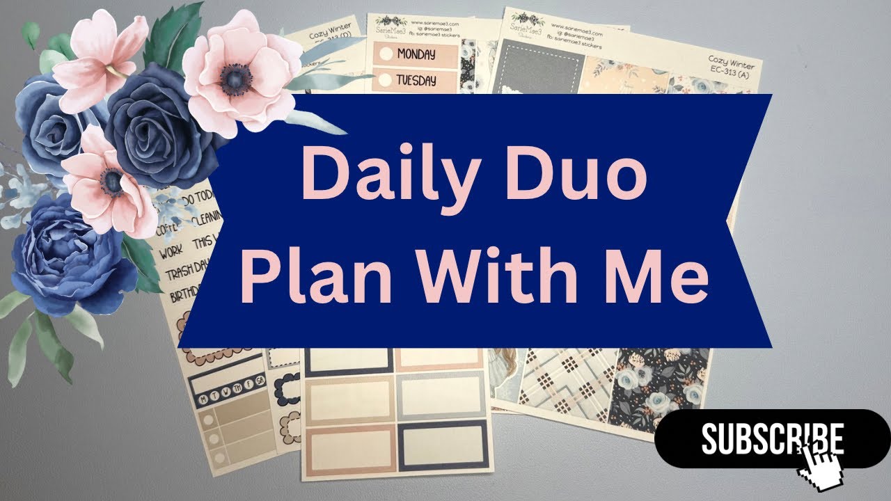 Планируйте вместе со мной | Насыщенная неделя в моем ежедневнике Erin Condren Daily Duo | Наклейк...