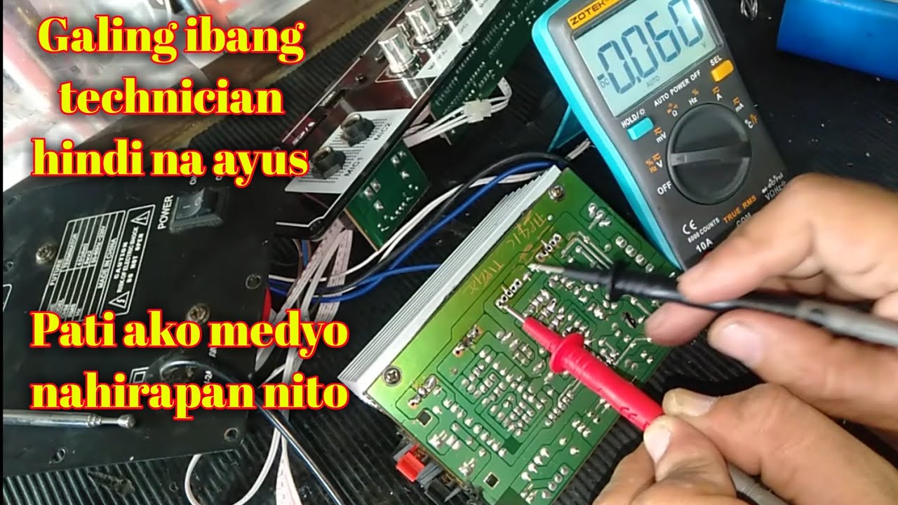 Galing ibang technician hindi na ayus pati ako medyo nahirapan sa amplified speaker nato
