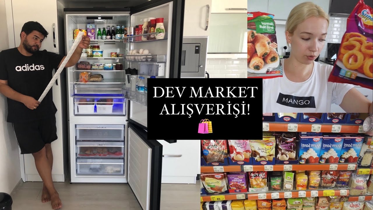 1000 TL LİK MARKET ALIŞVERİŞİ!🛍BUZDOLABI  DÜZENİ!