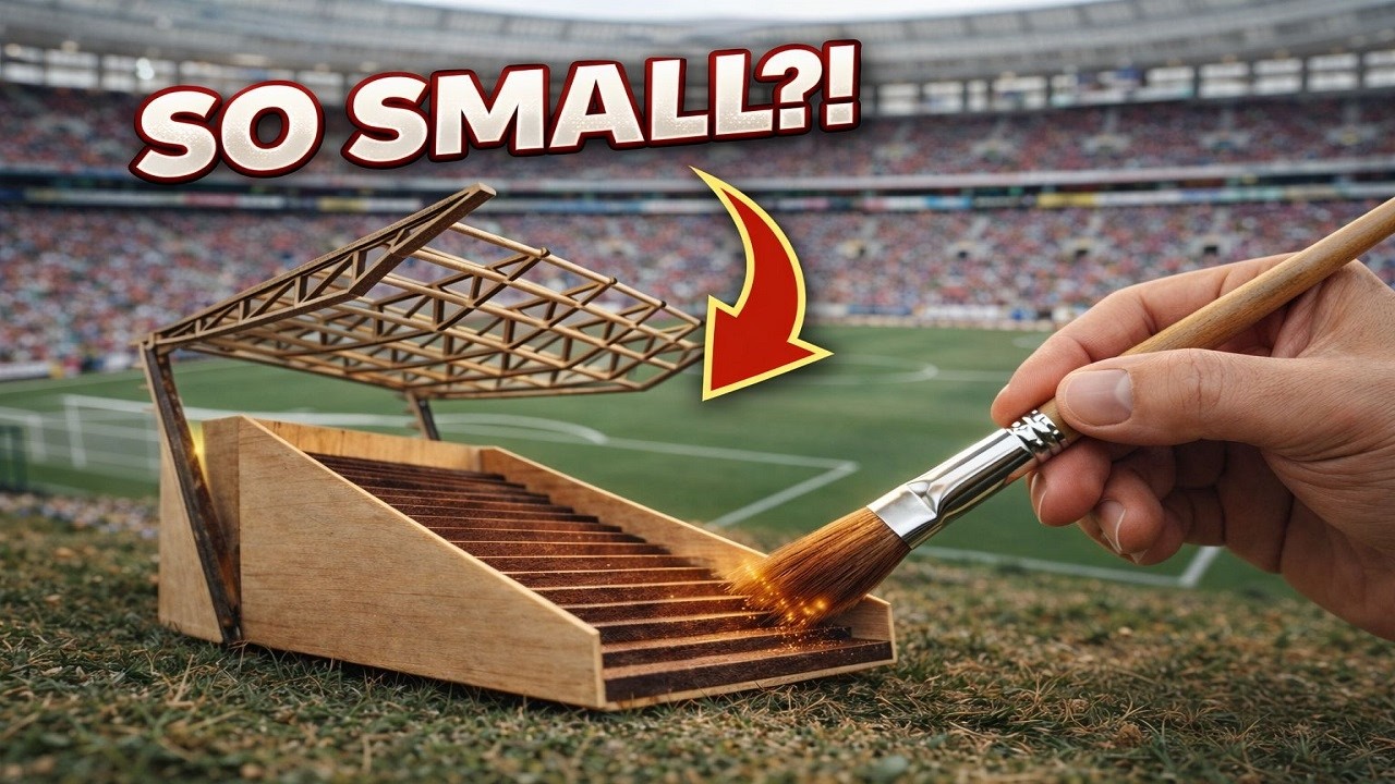This Tiny Stadium Looks UNBELIVABLE! / ASMR Miniature Architecture