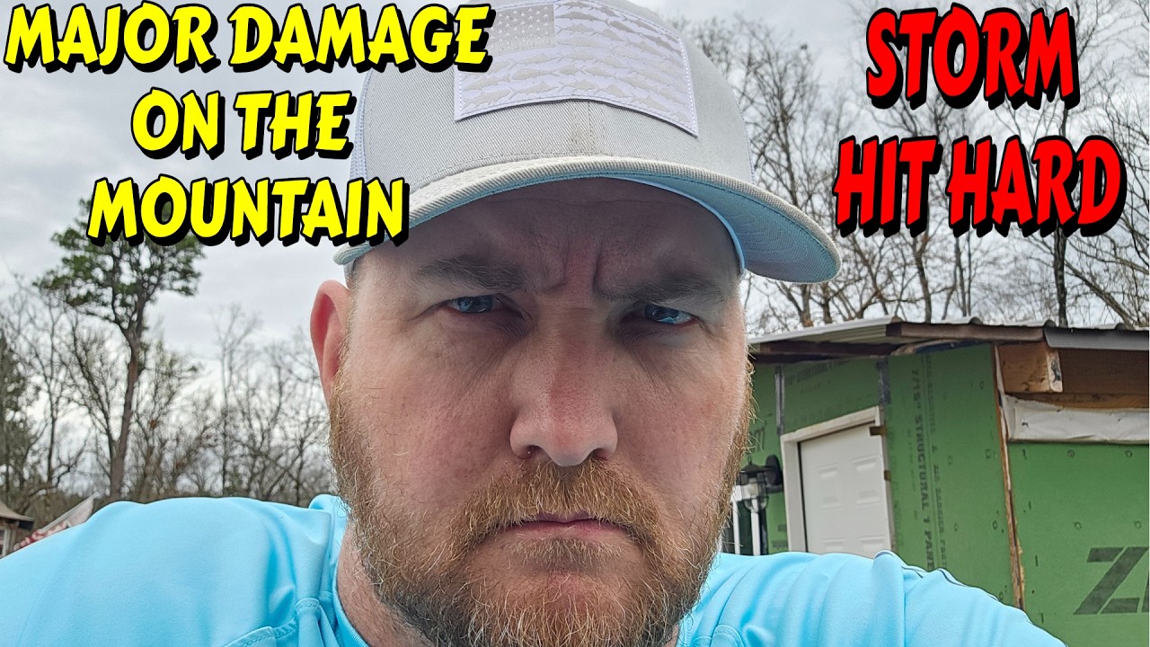 TORNADO ON THE MOUNTAIN? |tiny house, homesteading, off-grid, cabin build DIY HOW TO sawmill tractor