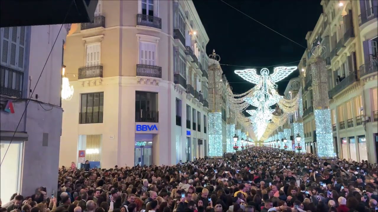 Así ha sido el encendido de las luces de Navidad de la calle Larios