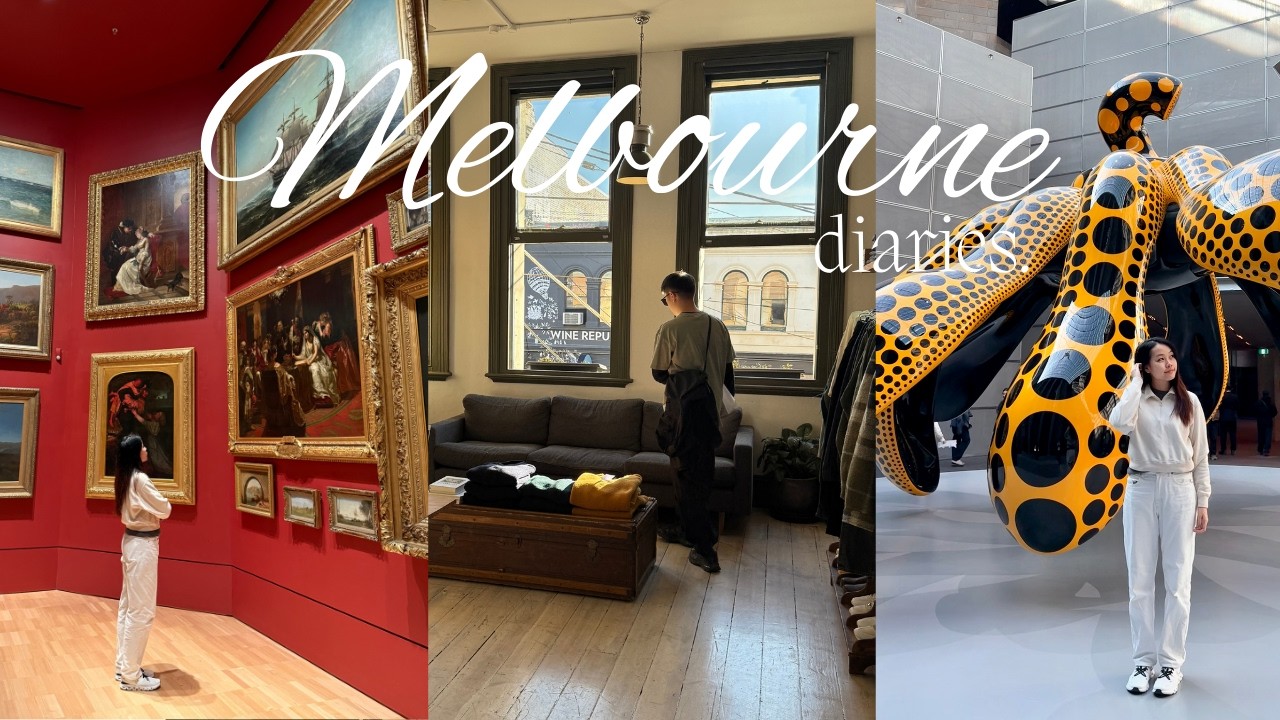 Melbourne vlog | NGV, Fitzroy, Yayoi Kusama pumpkin