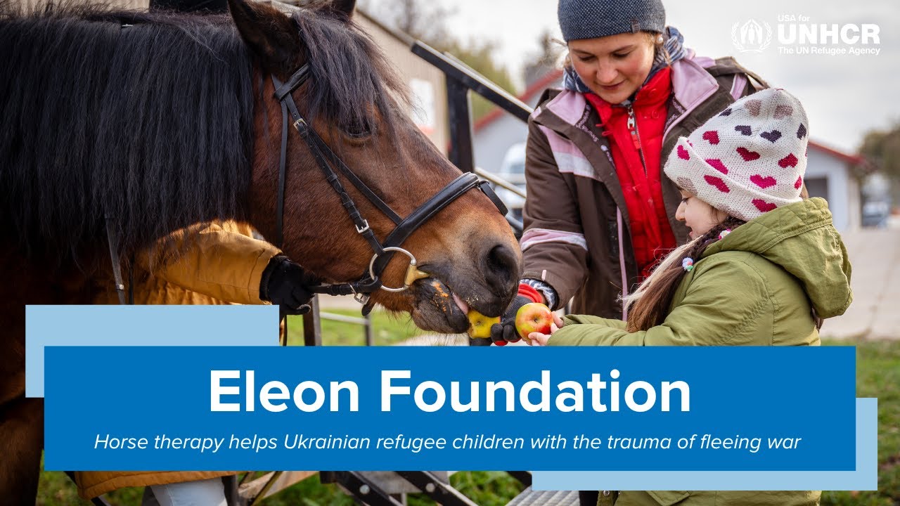 Horse therapy helps Ukrainian refugee children with the trauma of fleeing war