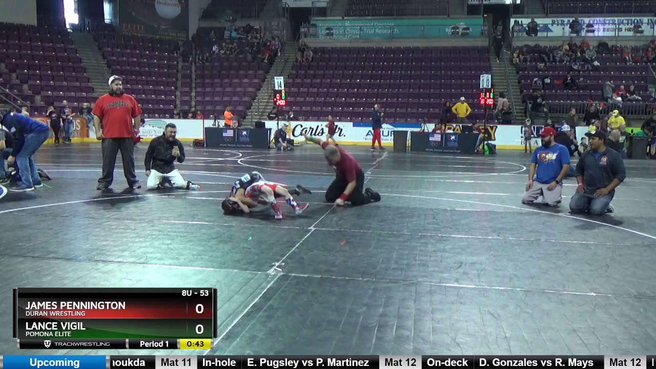 8U 53 Lance Vigil Pomona Elite Vs James Pennington Duran Wrestling