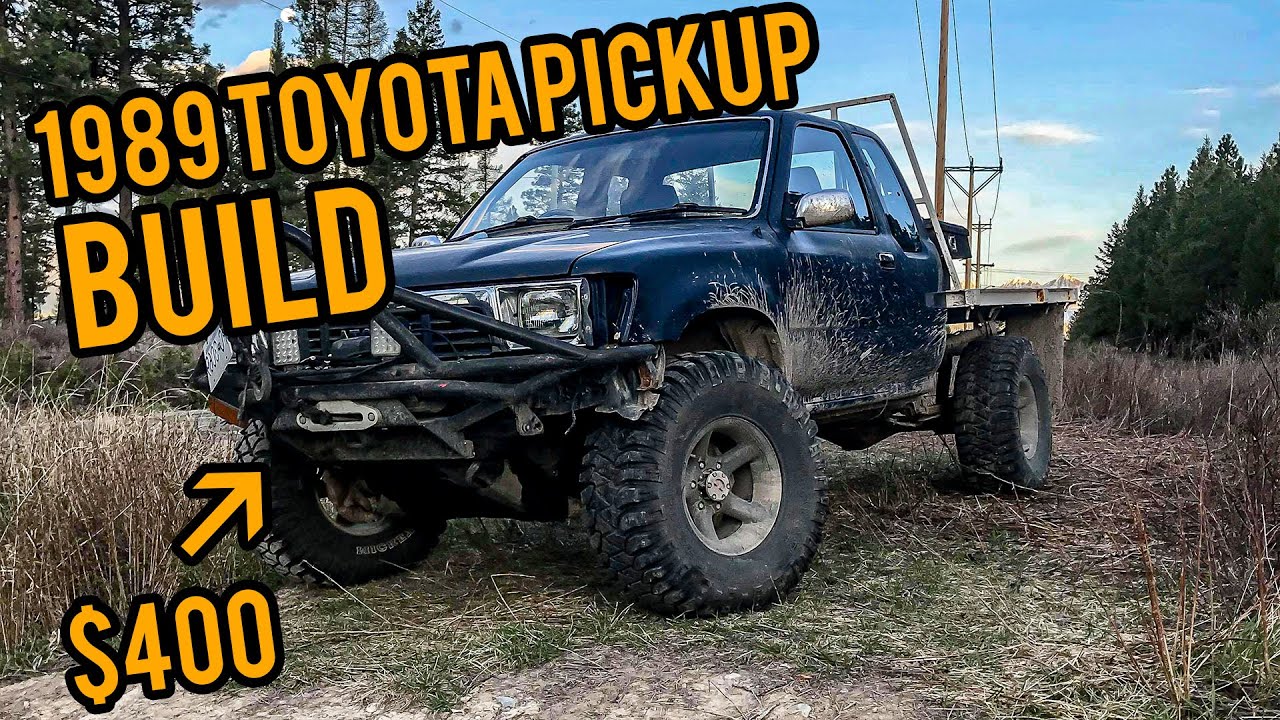 Simple 1989 Toyota Pickup | Flat Bed | TG Bumper | 33 Inch Tires