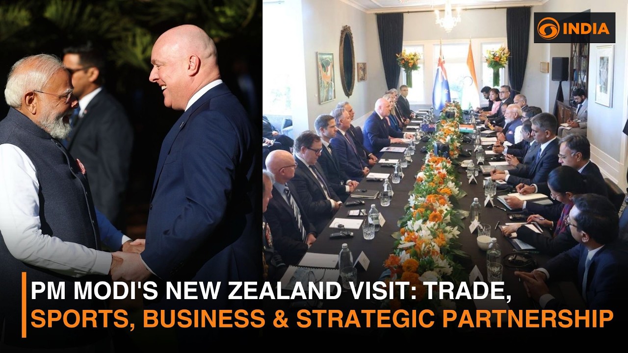 PM Modi's Historic New Zealand Visit | India-New Zealand Strategic Partnership