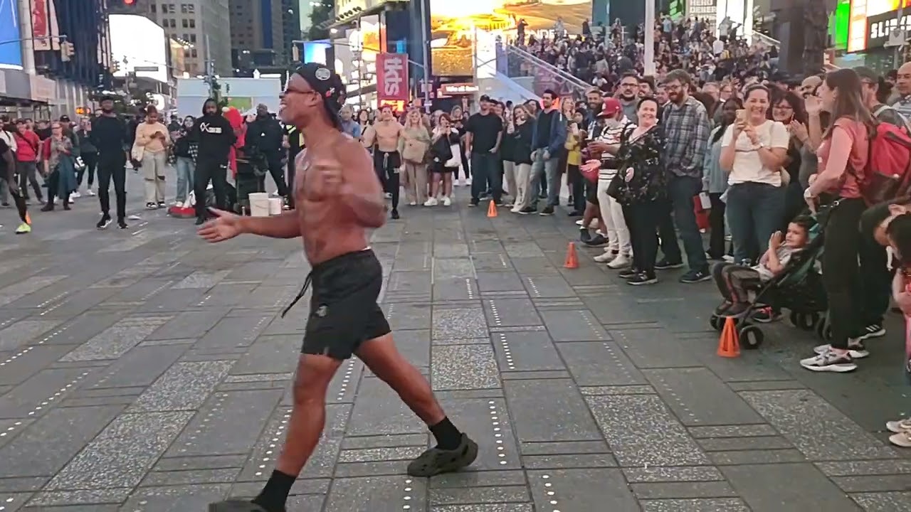 street performers on times square..