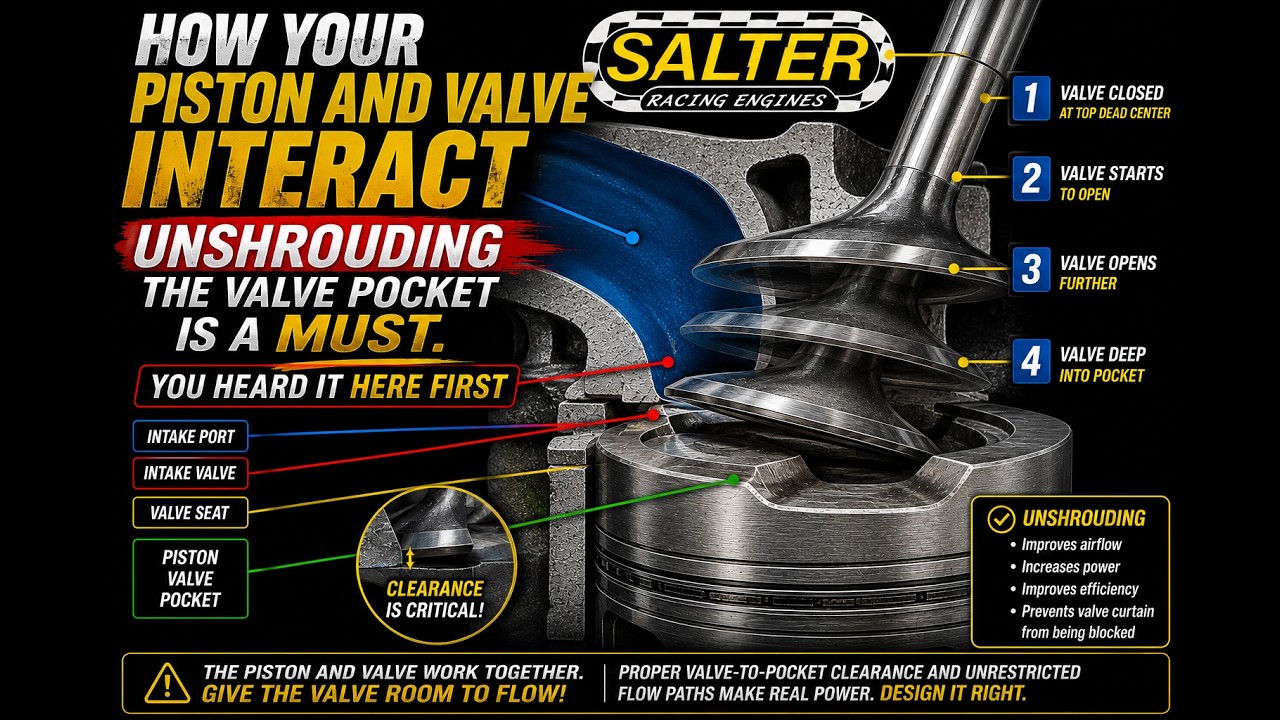 Piston and valve interaction Get a personal and inside look at what the valve and piston are doing.