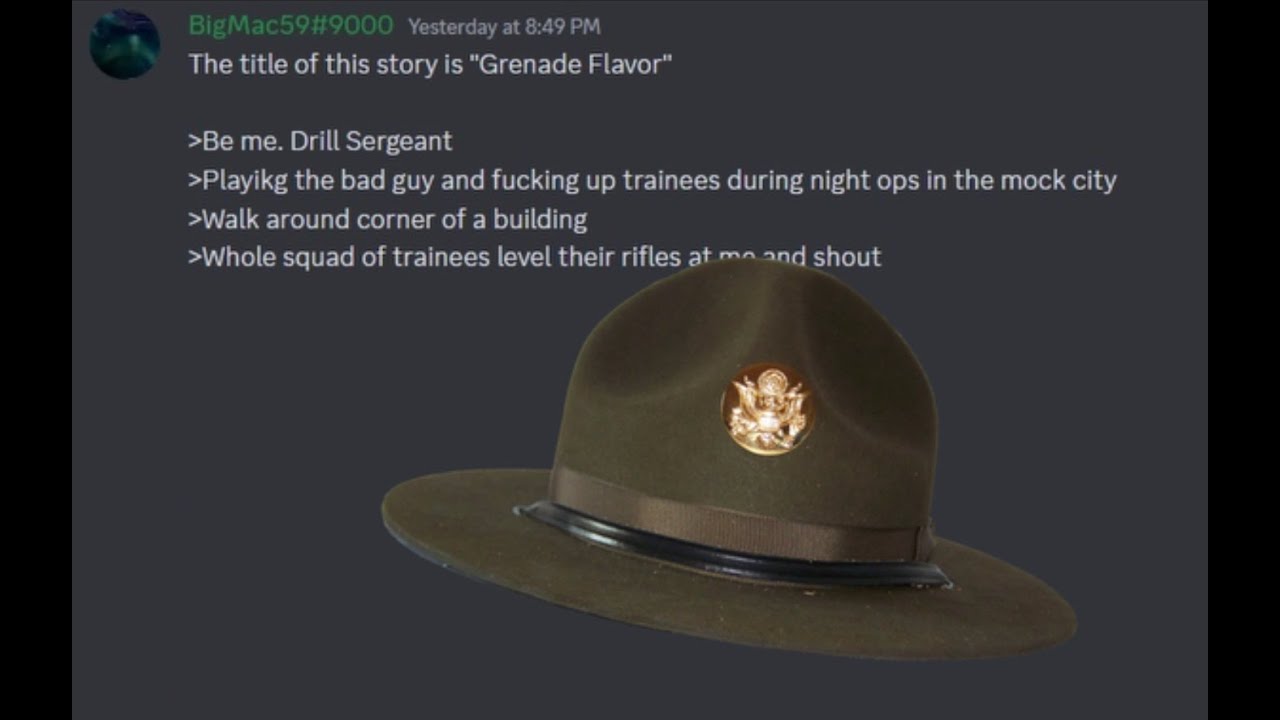 Drill sergeant story time