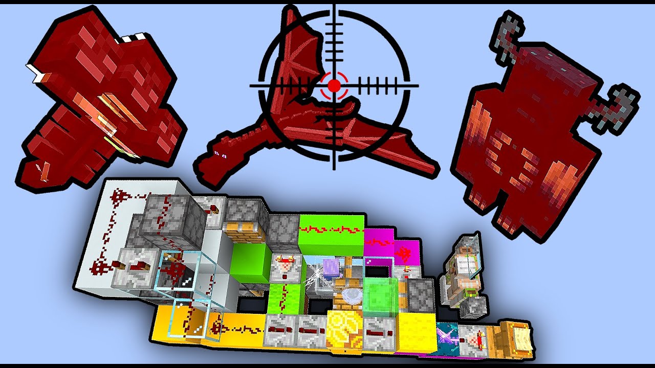 This small machine kills EVERYTHING…    Minecraft Breeze Wind Charge arrow railgun cannon launcher