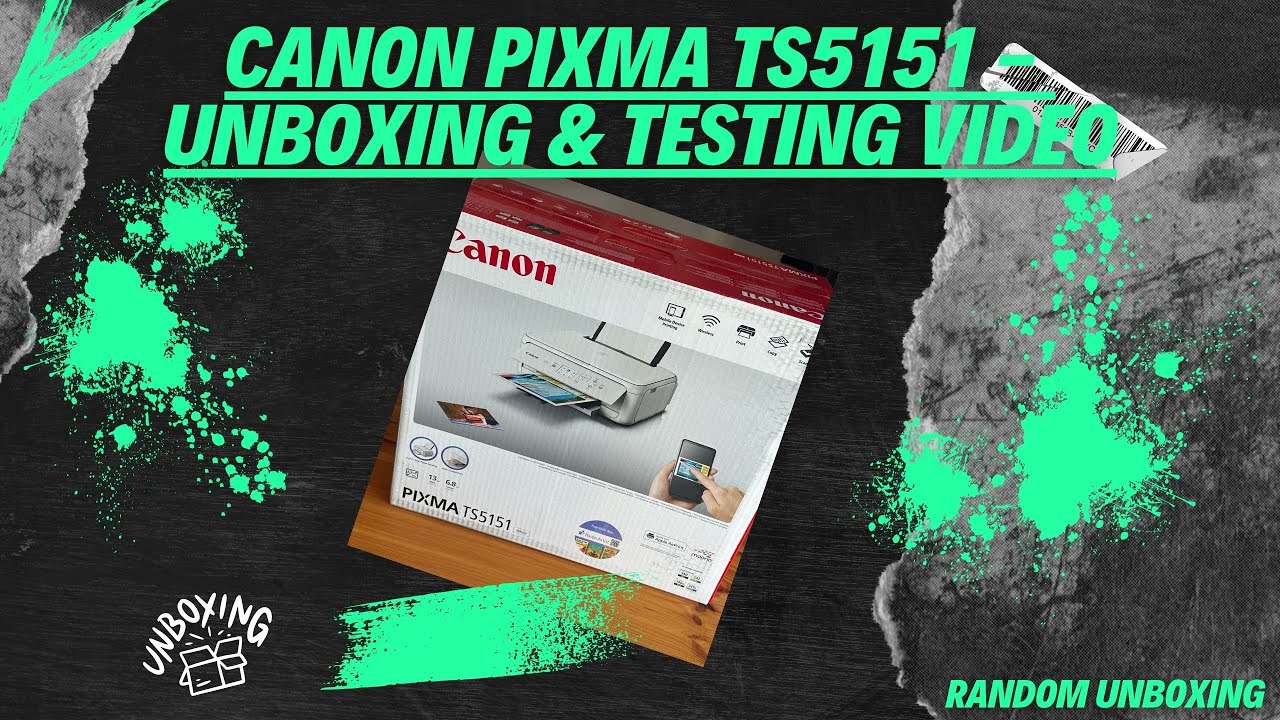 Canon Pixma TS5151 - Unboxing & Testing Video
