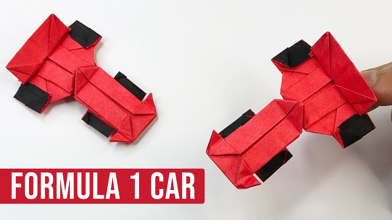 How to Make an Origami F1 Car | Easy Paper Formula 1 Tutorial