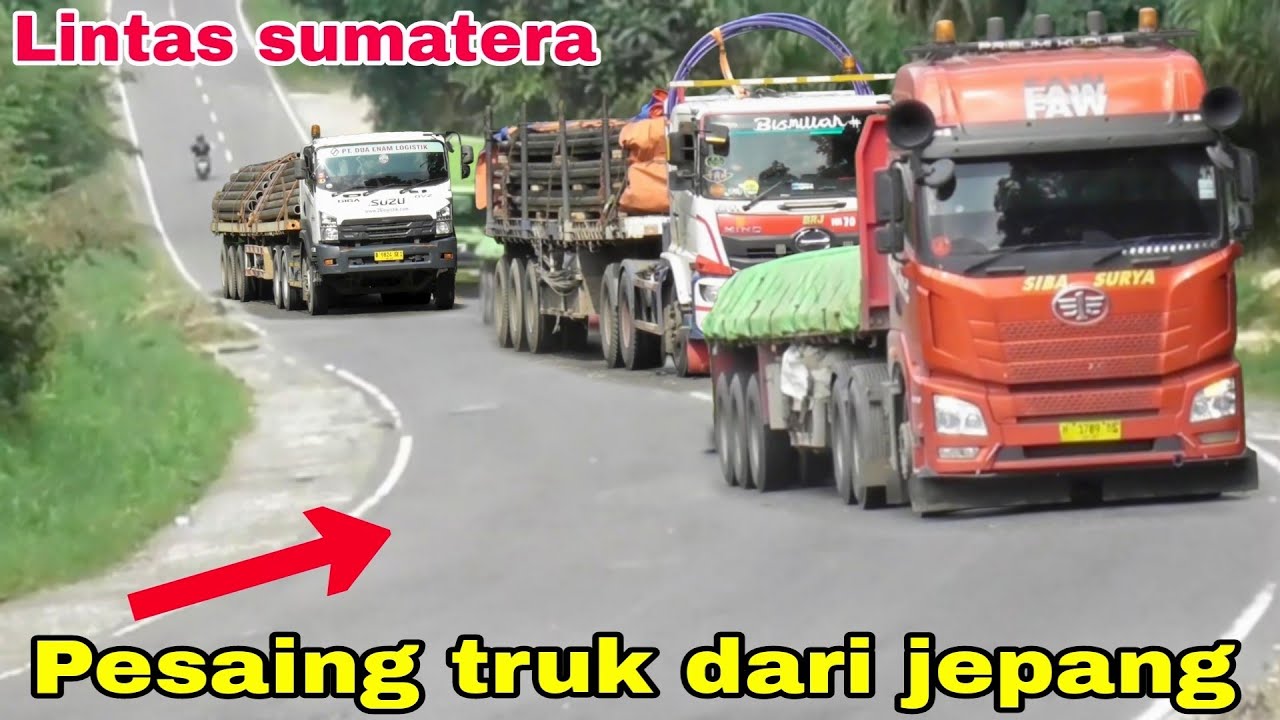 Truk muatan berat konfoi , Truk dari cina jadi pesaing truk asal jepang‼️banyak truk dari cina 
