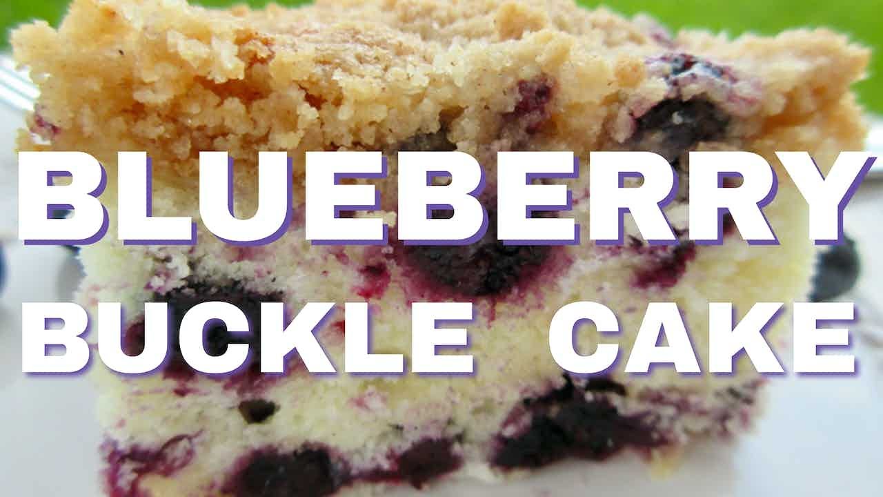 Old-Fashioned BLUEBERRY BUCKLE CAKE | Makes 9