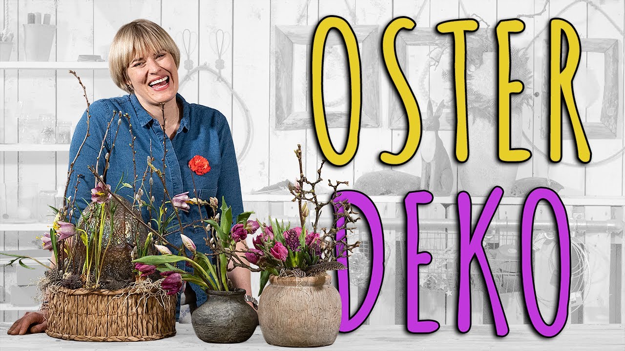 NAT&Uuml;RLICHE DEKOIDEEN MIT FRISCHE BLUMEN ZU OSTERN - DIY