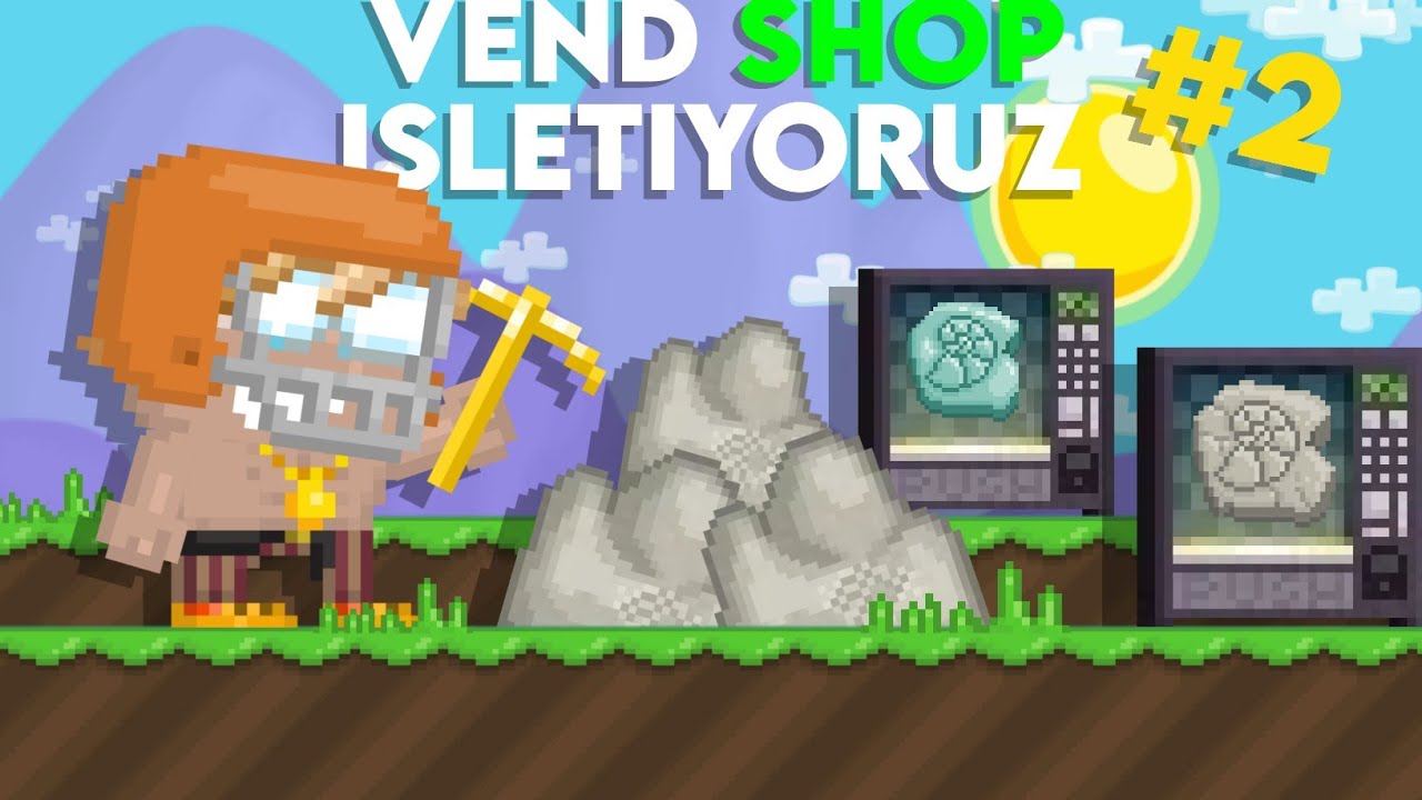 Vend Shop İşletiyoruz #2 ! *Fossilleri Topluyoruz 1BGL’LİK Stock?* - Growtopia Türkçe