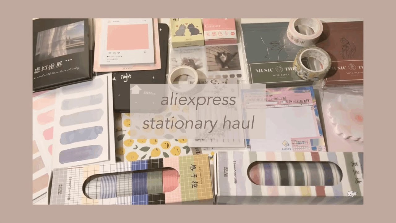 ♡ huge stationery haul // aliexpress ♡