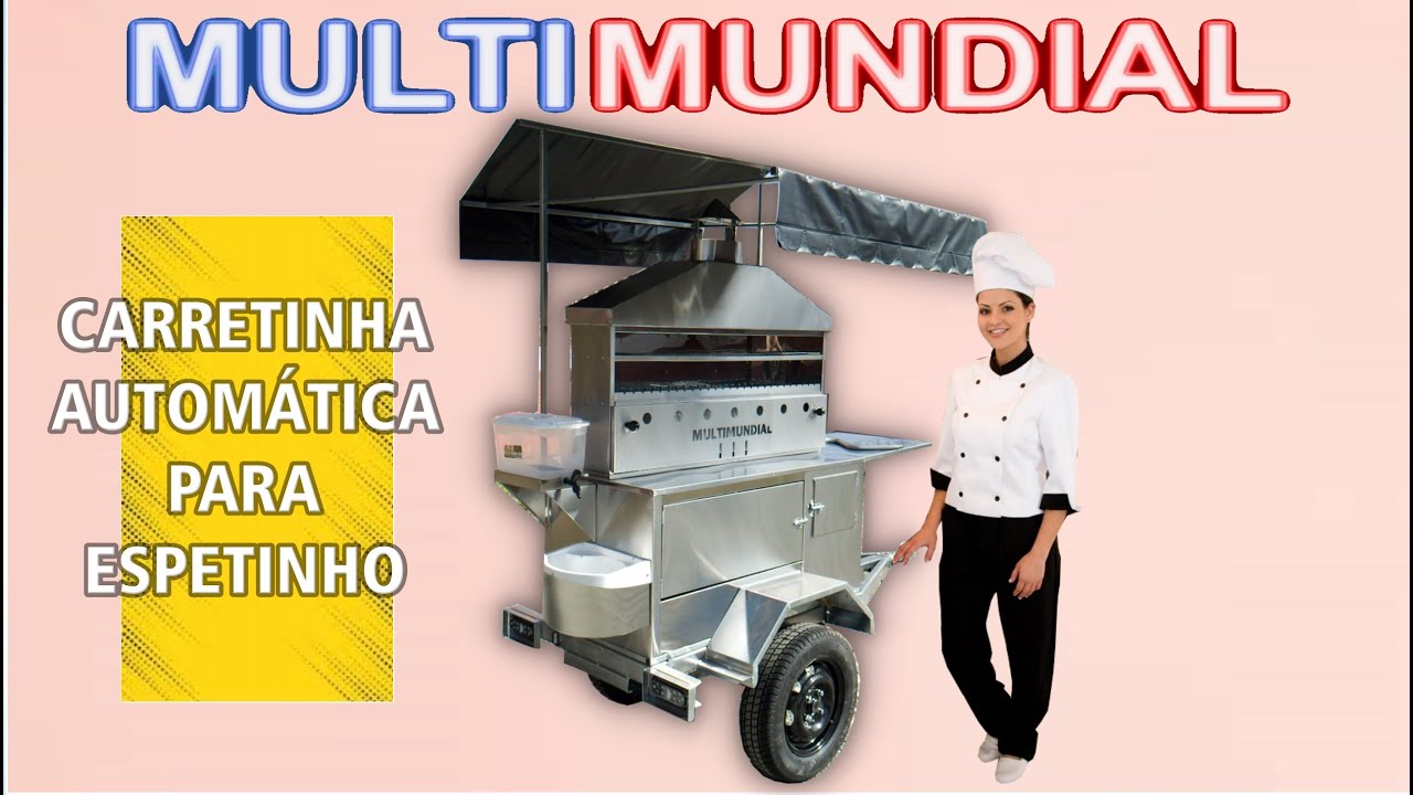 Carretinha Automática para Espetinho  - Revolucione Seu Negócio de Churrasco!