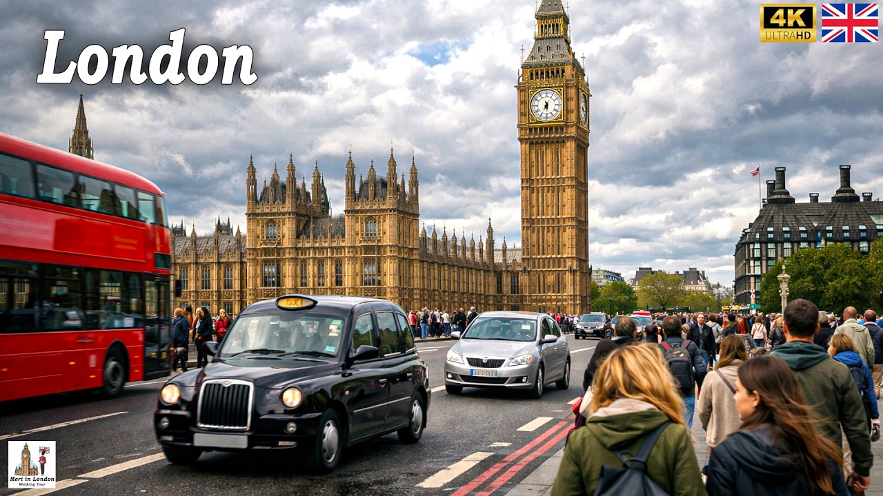 London Walking Tour🚶London's Amazing Traveling Spots Walking Tour Experience | True 4K