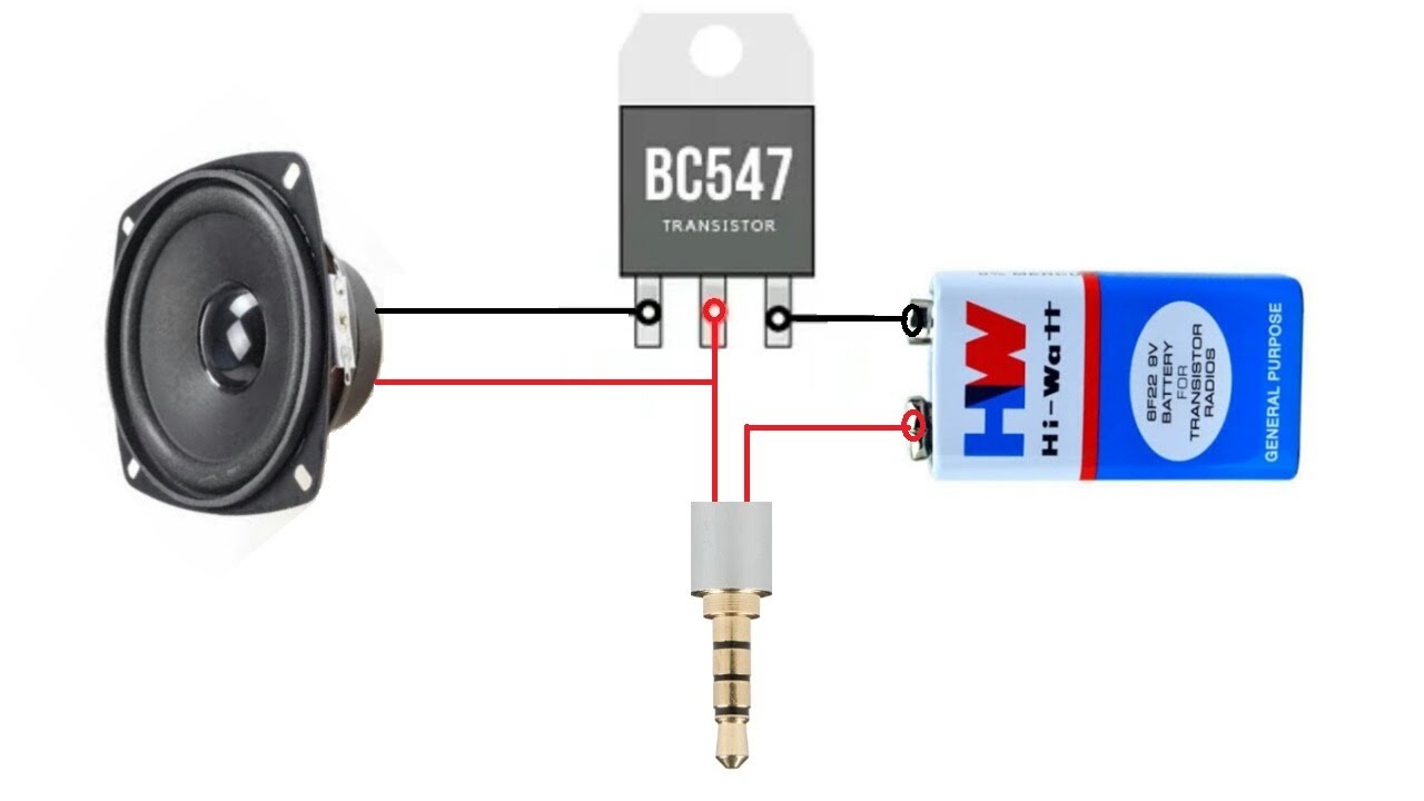 Audio amplifier with BC547 transistor|| how to make audio amplifier