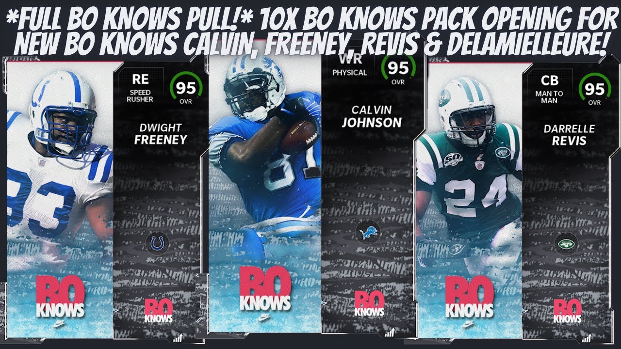 *FULL BO KNOWS PULL* 10X BO KNOWS PACK OPENING FOR BO KNOWS CALVIN, FREENEY, REVIS & DELAMIELLEURE